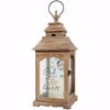 Carson Home Accents 156608 God Has You Light the Way Lantern with LED Candle & Timer - 18.5 x 7.25 x 7 in.