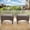 Gray, variant on Bellefurn Outdoor Ottomans for Patio Set of 2,PE Wicker Steel Frame Outdoor Foot Rest with Removable Cushions for Patio Furniture Sets All Weather Rattan Footstool Ottoman for Balcony Backyard