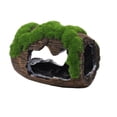 thumbnail image 2 of Cififendec Resin Moss Wine Barrel Aquarium Ornament, 3.15"×2.76", Simulated Fish Hideout Cave Decor for Betta Shrimp Reptile Tank Landscape Decoration, 2 of 5