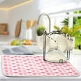 thumbnail image 5 of Valentine''s Day Hearts Dish Drying Mat for Kitchen, Microfiber Absorbent Dish Draining Mat, Large Kitchen Drying Mats Heat Resistant Drying Pad for Counter 18x24, 5 of 6