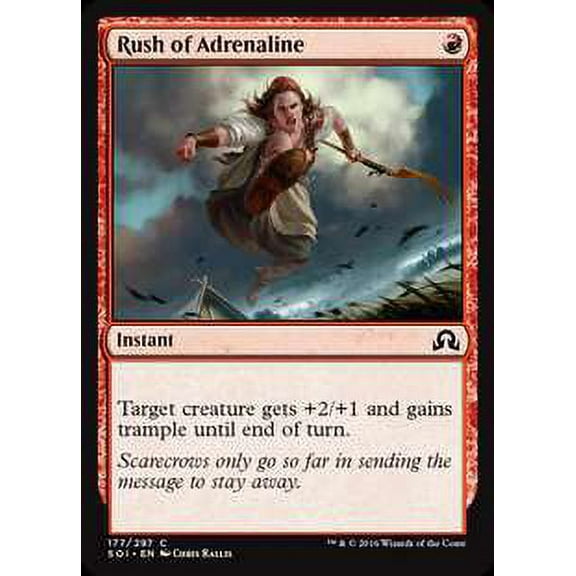 MtG Shadows Over Innistrad Common Rush of Adrenaline (Foil) #177