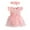 Pink, variant on Bearichfupo Infant Girls Fly Sleeve 3D Butterfly Tulle Romper Newborn Ribbed Bodysuits Dress Headbands Set,Sizes 3-6 Months