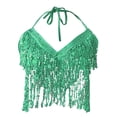 thumbnail image 4 of MEICHEN Mardi Gras Tank Tops for Women Sequin Sleeveless Tops Belly Dancer Top Clothing Tops for Women Girls, 4 of 4