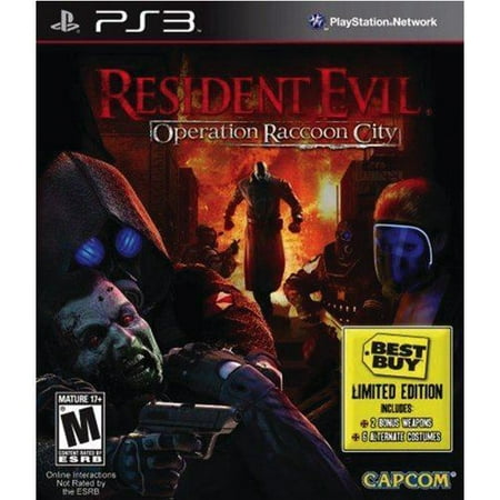 Resident Evil: Operation Raccoon City PS3 ~ Limited Edition with 2 Bonus Weapons and 6 Alternate Costumes