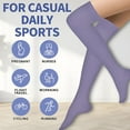 thumbnail image 5 of TELOLY Thigh High Compression Socks for Women and Men Circulation (3 Pairs) Over the Knee - Best Support for Running, Travel, 5 of 7
