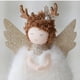 thumbnail image 2 of 1/3Pcs Delightful Christmas Decoration Wool Plush Angel Wooden Face Pendant Doll Christmas Tree Ornament Newyear Gift Xmas Decor, 2 of 5