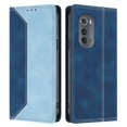 thumbnail image 1 of Phone Case for Motorola Edge 2022 FOXDOCK Premium Leather,Creative Dual-Color Cover with Card Slot,Shockproof, 1 of 7