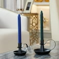 thumbnail image 4 of Black Iron Pillar Candlestick Holders, with Handle, Taper Candle Holder for Candlesticks, for Fireplace Party, Dining, Home, Wedding Decor,Fits 3/4 inch Thick Candle&Led Candles（Set of 2pcs）, 4 of 6
