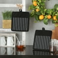 thumbnail image 3 of Black Chef Stripe Potholder (Set of 2), 3 of 5