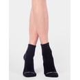thumbnail image 2 of No nonsense Women's Cushioned Quarter Top 6 Pair Pack, Black, One Size, 2 of 4