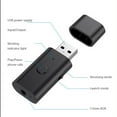 thumbnail image 6 of Bluetooth 5.3 Receiver 3.5mm Aux Wireless USB Adapter: Low Latency, Built - in Mic, for TV, PC, Home/Car Stereo with Music Streaming and Hands - free Calls, 6 of 6