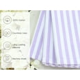 thumbnail image 3 of PurpleEssences Stripe Cloth Napkins Set of 10 (18x18 inches) - Lavender and White, 3 of 5