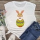 thumbnail image 4 of Camiseta sin mangas de verano de Pascua con cuello redondo suelto informal estampado para mujer Fridja qr2186, 4 of 5