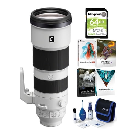 Sony FE 200-600mm f/5.6-6.3 G OSS Super Telephoto Lens with Accessory Bundle