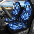thumbnail image 2 of Yuyamidu Blue Turtle 14 Pcs Car Seat Cover Set with Auto Steering Wheel Cover Armrest Cushion Head Rest Protector Seat Belt Covers,Automotive Interior Sets Unverisal Fit Cars SUV, 2 of 7