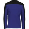thumbnail image 2 of Holloway 223502.496.S Momentum Team Long Sleeve T-Shirt, Purple & Black - Small, 2 of 5