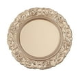 thumbnail image 3 of BalsaCircle 6 Gold 14" Metallic Acrylic Wooden Textured Round Baroque Plastic Charger Plates, 3 of 8