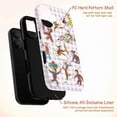 thumbnail image 4 of Cute Curious Monkey Gingham Phone Case, Whimsical Vintage Baking & Reading Aesthetic Protective Cover for iPhone 16 15 14 13 12 11 Pro Max Plus Mini, 4 of 6