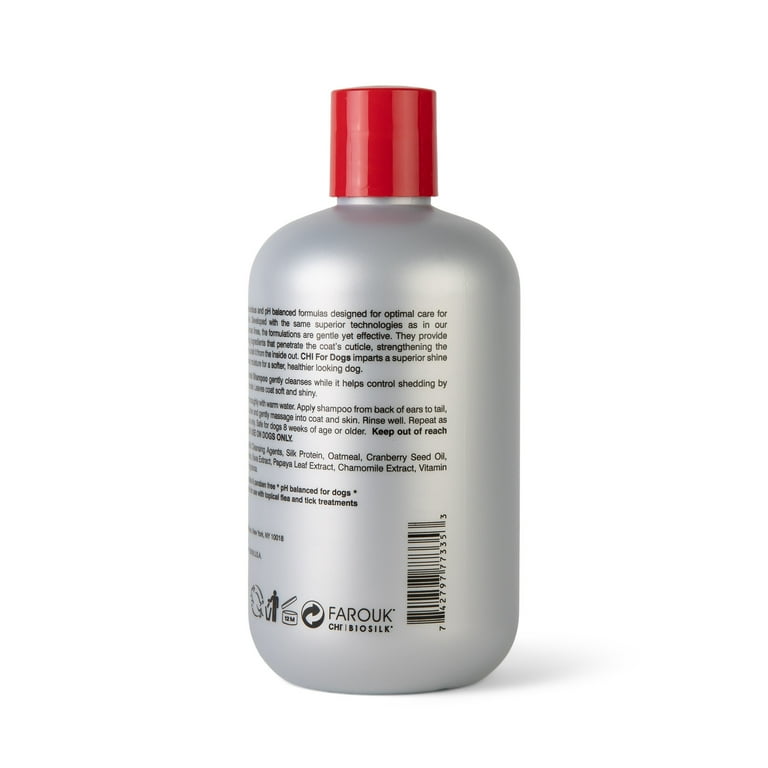 CHI Shed Control Shampoo for Dogs, Removes Loose Fur & Dander, 16