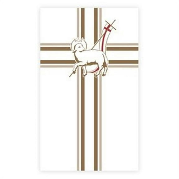 Celebration Banners 149553 Banner-Lamb of God with Pole Hems - 2 x 6 ft.