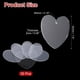 thumbnail image 2 of Uxcell 30Pcs 1.6" Blanks de Adorno de Acrílico en Forma de Corazón con Agujeros Transparentes, 2 of 6