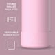 thumbnail image 3 of Botella Sport Boot de 32 oz con Asa y Popote Rosa Hydrapeak Termo de Acero Inoxidable, 3 of 9