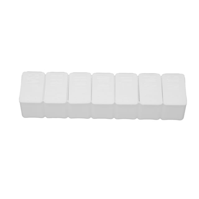 Pastillero semanal portátil de 3 piezas, con compartimentos para 7 días, suplementos, vitaminas y aceite de pescado.