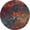 Assorted, variant on 8' X 8' Atlantic Round Abstract Power Loom Non Skid Area Rug