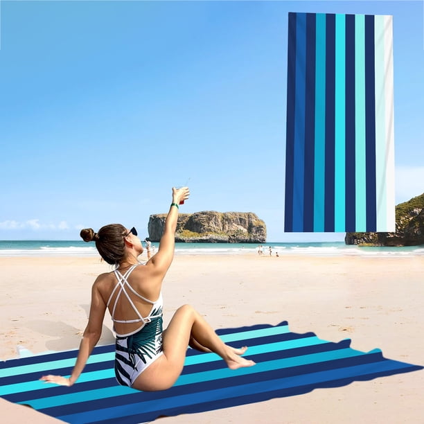 Toalla de Playa de Microfibra Ultrasuave de Secado Rápido de 140 X 75 Cm | Toalla de Piscina Ligera y Resistente a La Arena | Manta de Baño Grande y Absorbente para Adultos, Cruceros, Vacaciones y Ac