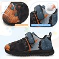 thumbnail image 4 of Uourmeti Boys Girls Halloween Shoes Size 2.5 Little Kid Black Cat Pumpkin Mesh Sneaker for Junior Lightweight Breathable Athletic Running Tennis Walking Shoes, 4 of 7