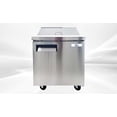 thumbnail image 3 of 27" Commercial Refrigerated Sandwich Prep Table, Stainless Steel Salad & Sandwich Refrigerator, Digital Temperature Control, NSF ETL, 3 of 13