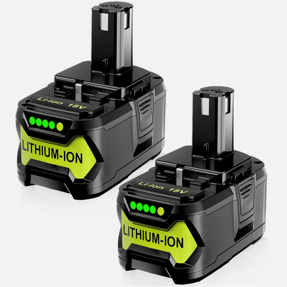 2-Pack Upgrade 18V 5.0Ah Replacement Battery for Ryobi ONE  Plus 18V Lithium-Ion Battery P102 P104 P105 P106 P108 P107 P109 for Cordless Power Tools