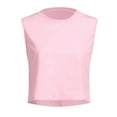 thumbnail image 3 of MRULIC tank top for women Women Crop Top Sleeveless Racerback Workout Gym Solid Shirt Yoga Athletic Tank Womens tank tops Pink + M, 3 of 8