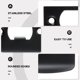 thumbnail image 4 of 4pcs Deadbolt Strike Plate Stainless Steel Deadbolt Covers Door Reinforcement Kit, 4 of 4