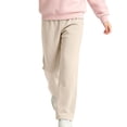 thumbnail image 2 of Rvasteizo Girls Sweatpants Solid Comfy Elastic Waist Fall Winter Casual Kids School Uniform Pants 9 Years, 2 of 5