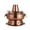 Brown, variant on Traditional Chinese Hot Pot, Vintage Shabu Shabu Pot with Chimney, Multifunctional Stainless Steel Cooking Pot, Hotpot for Family Celebrations Parties
