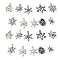 thumbnail image 1 of 20pcs DIY Alloy Pendants Snowflake Pendants Funny Jewelry Accessories (Silver), 1 of 9