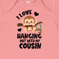 thumbnail image 4 of Inktastic Monkey I Love Hanging out with My Cousin Boys or Girls Baby Bodysuit, 4 of 5