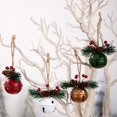 thumbnail image 1 of Colgante de Campanas Navideñas de Hierro, Colorido, Pequeñas Campanas, Colgante para Árbol de Navidad, Colgante de Campanilla de Viento, Regalo de Navidad | Hierro y Plástico | Dorado | 15 X 10 X 5 C, 1 of 6