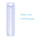 thumbnail image 2 of Calibre De Aguja De Tejido De Plástico, Regla Para El Suéter De Tejer Con, Herramientas De Coser US UK Canadá Tamaños De 2-10 Mm, Ayuda Práctica, Peso Ligero, Conveniente Para, 2 of 7