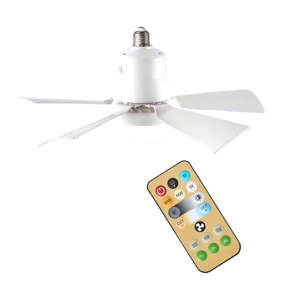 Luz Cateissary ABS ventilador de refrigeración inteligente con control remoto blanco