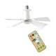 thumbnail image 1 of Luz Cateissary ABS ventilador de refrigeración inteligente con control remoto blanco, 1 of 6