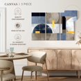 thumbnail image 4 of Elephant Stock Gold-accented Circles Wall Art - Horizontal Multi Panel Canvas - Living Room Wall Decor - Abstract Multi Panel - Gold And Gray Decor - 38" x 24", 4 of 4