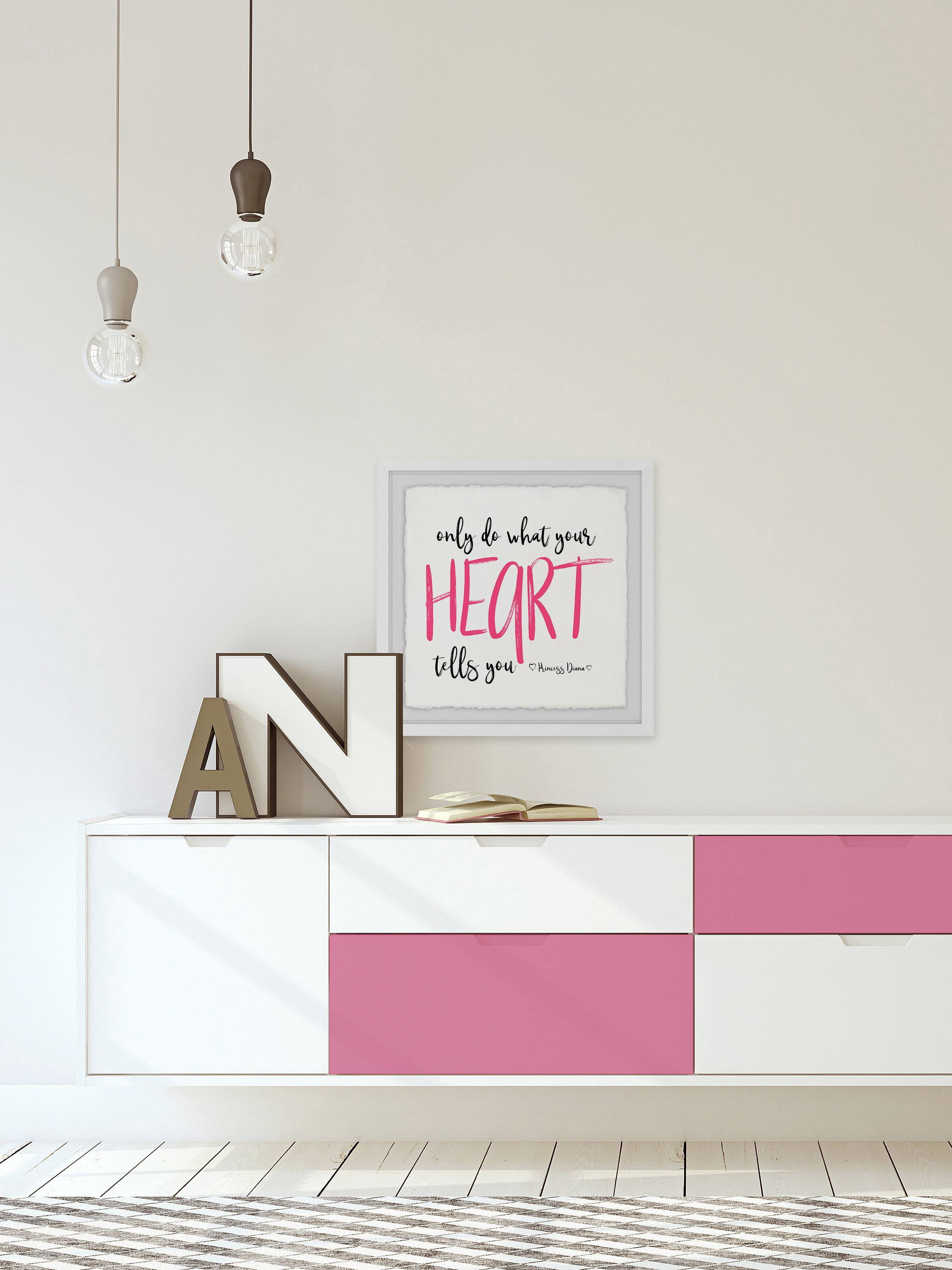 Do What Your Heart Tells You Framed Painting Print