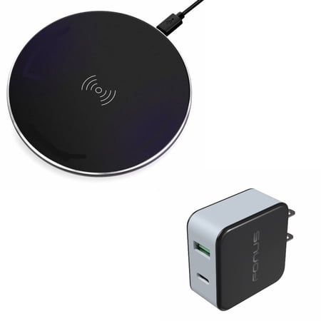 Ultra Slim Wireless Charger 10W Fast Charging Pad w 36W 2-Port USB Home Wall Quick Charger [Fast Type-C Port] M1D for LG V50 ThinQ 5G  V40 ThinQ  V35 ThinQ  Google Nexus 5 4  G8 ThinQ price history on PriceWatchPro