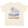 thumbnail image 3 of Inktastic I Love My Cousin Cute Elephants with Moon and Stars Boys or Girls Toddler T-Shirt, 3 of 5