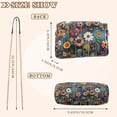 thumbnail image 4 of FORMRS Women Crossbody Purse with Chain Strap Vegan Leather Shoulder Handbag, Blue Colorful Flowers, 4 of 7