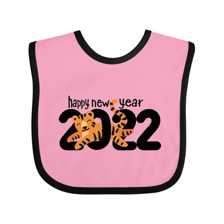 

Inktastic 2022 New Year Tiger Gift Baby Boy or Baby Girl Bib