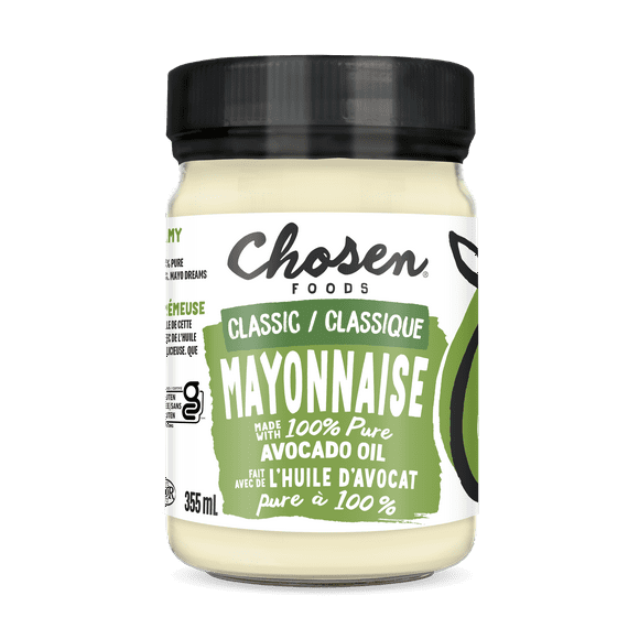 Chosen Foods Mayonnaise fait avec de l'huile d'avocat Chosen Foods Mayonnaise fait avec de l'huile d'avocat