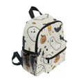 thumbnail image 2 of FORMRS School Backpack with Front Zippered Pocket 12" Student Travel Daypack, Halloween Happy Ghosts, 2 of 6